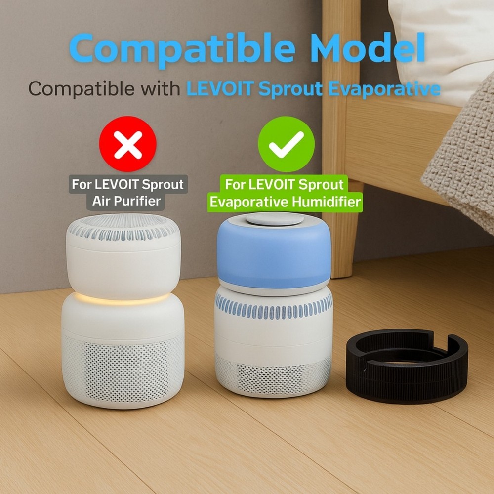 Nispira Carbon Filter Replacement for LEVOIT Sprout Humidifier LEH-B381S, 2 Pack