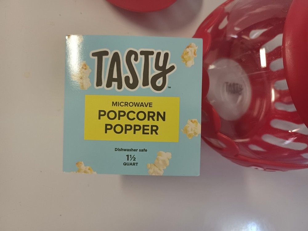 Tasty Ecolution Original Microwave Micro-Pop Popcorn Popper Borosilicate Glass