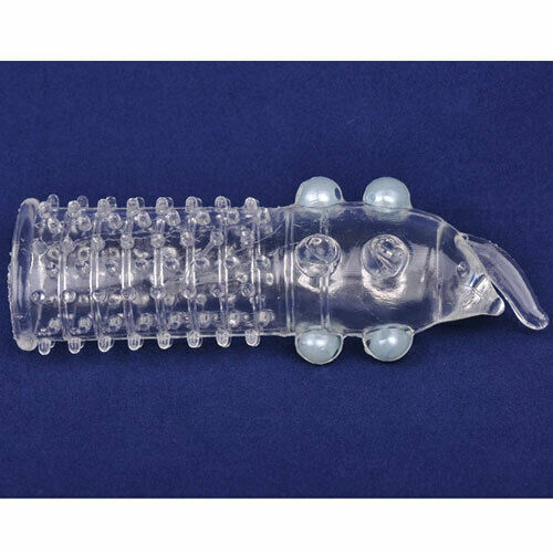 Realistic Multi Textured Dots & Tip Penis Sleeve, Reusable Condom 20% More Girth