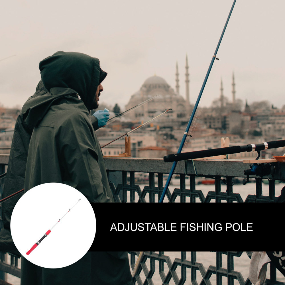 Baitcasting Ice Fishing Rod Lasting Use Comfortable Handle Solid