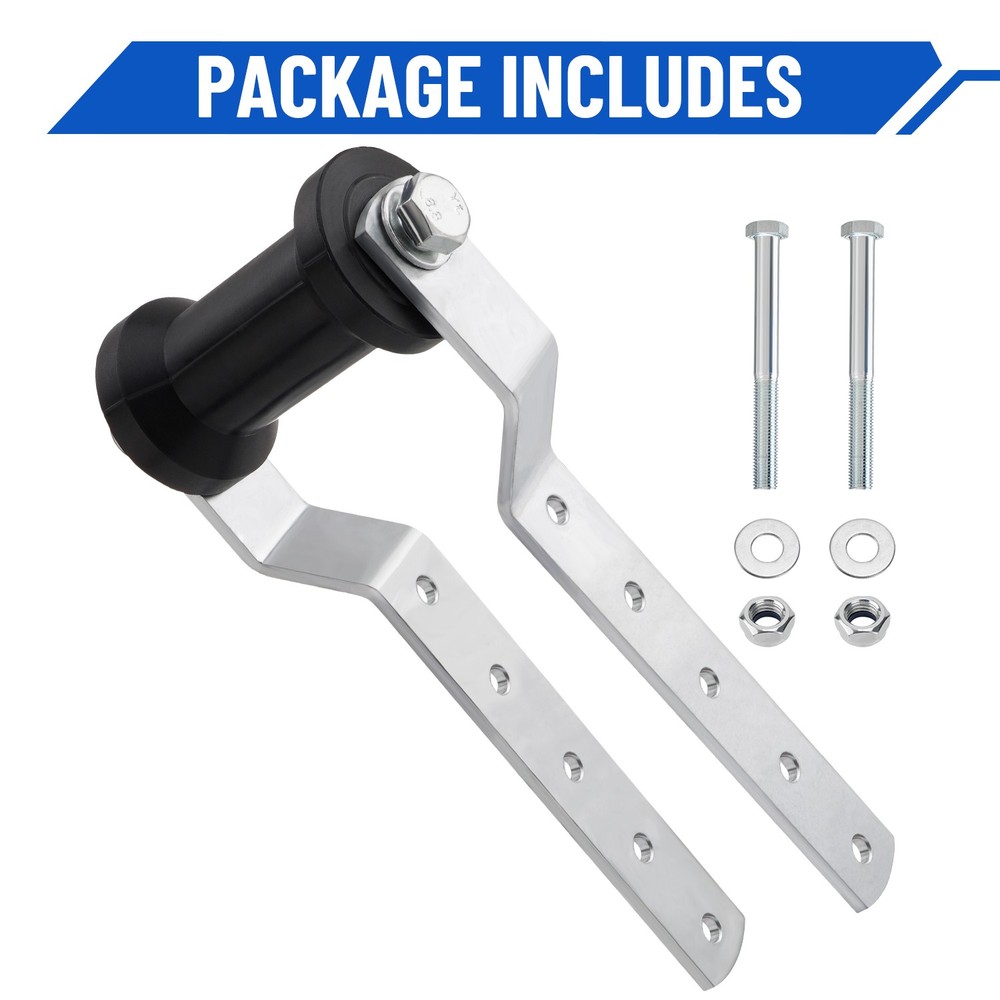 5" Adjustable Rubber Keel Roller with Panel Bracket Assembly for 3" Tongue New