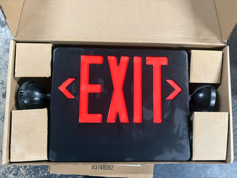 DUAL LITE LED COMBINATION LUMINAIRE/EXIT SIGN # EVCHLURB12-06L