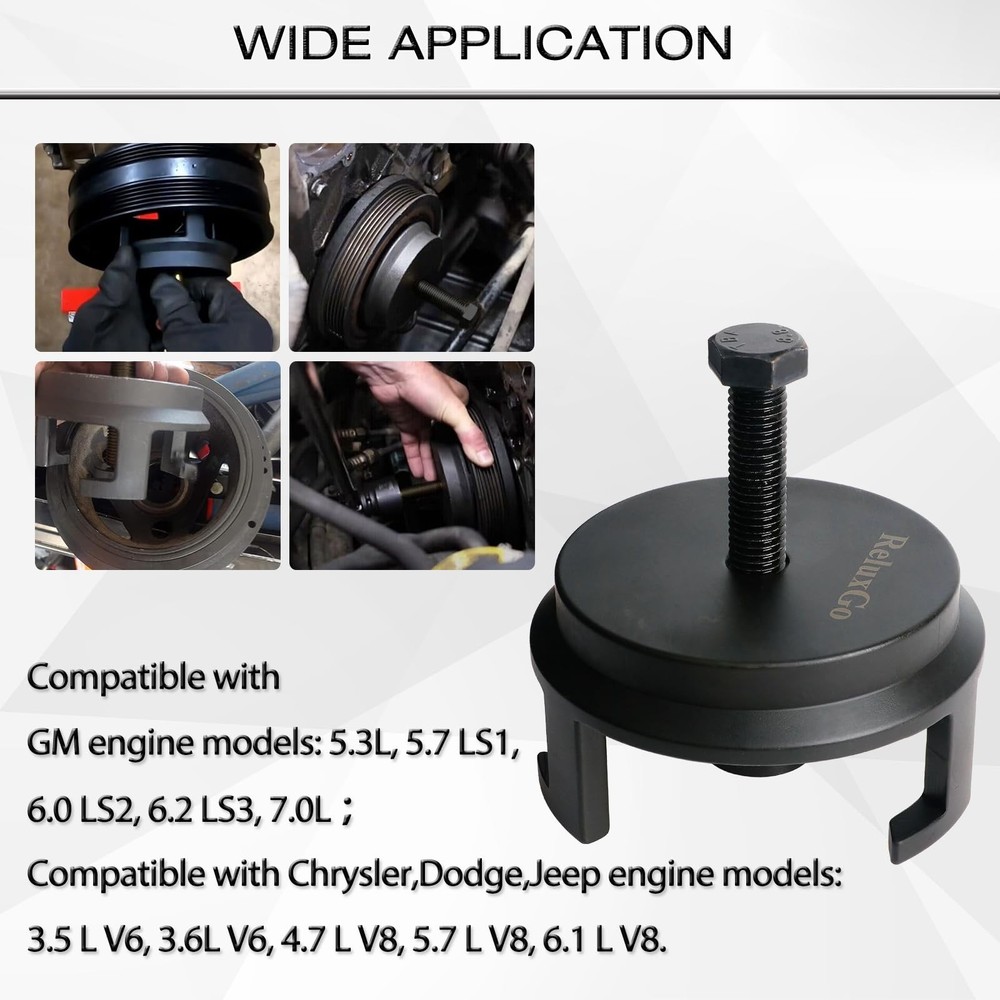 ReluxGo 25264 Harmonic Balancer Puller for GM, LS GM