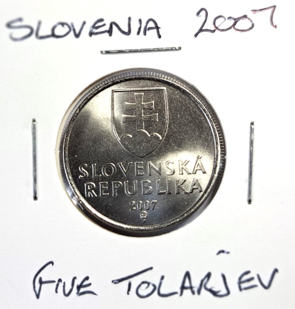 @@@ A SUPERB SLOVAKIA 2007 FIVE TOLARJEV  @@@