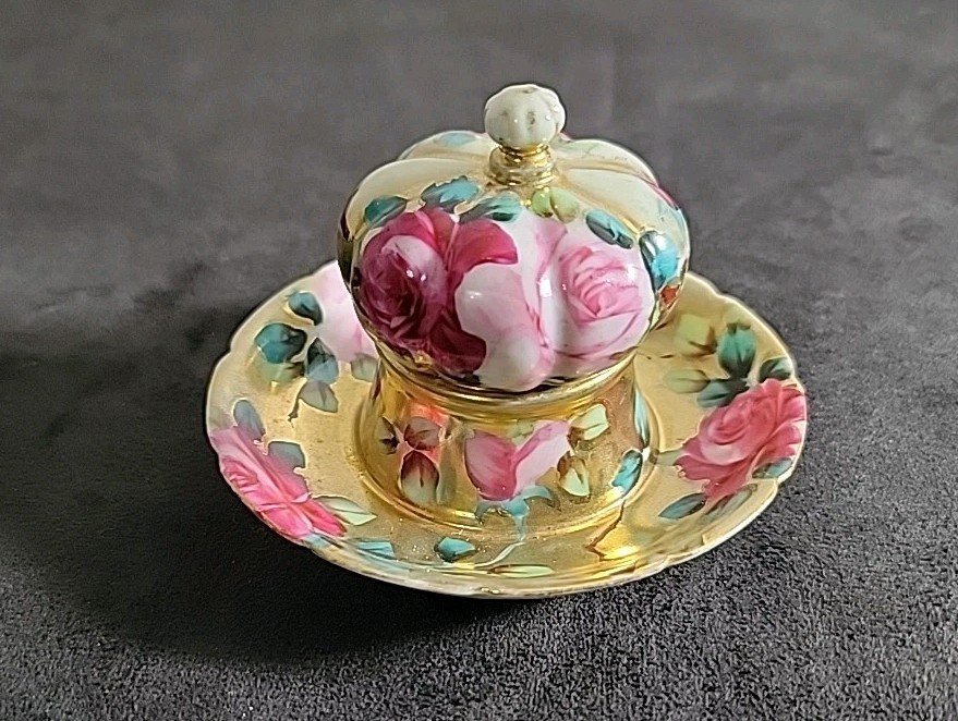 Nippon Match Strike, Unmarked, Hand Painted Roses