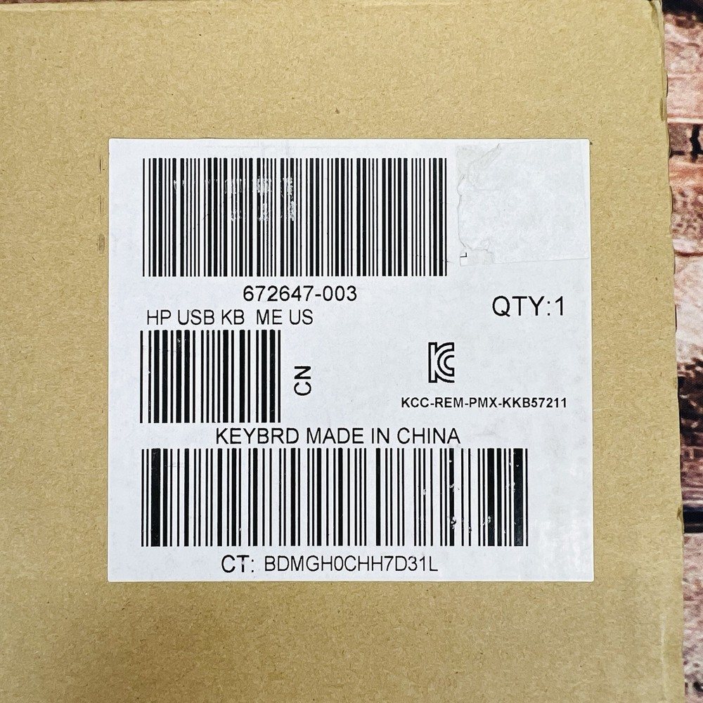 HP USB Slim Keyboard Windows 8 US (New)