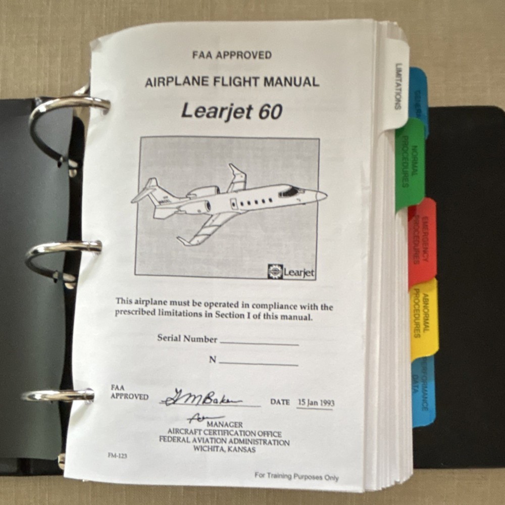 Bombardier Learjet60 Flight Manuel