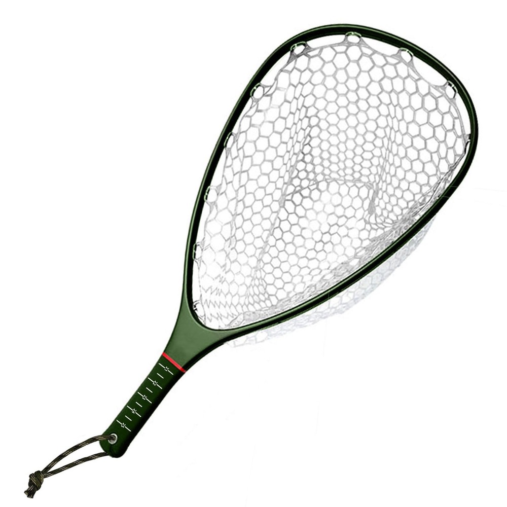 Riverruns Carbon Fiber Landing Net - Fly Regular Handle, Handle/Green