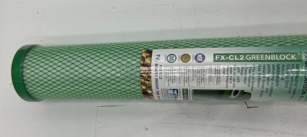 Filtrex FX20CL2 Green Block High Performance Carbon Water Filter 20"x2.5"