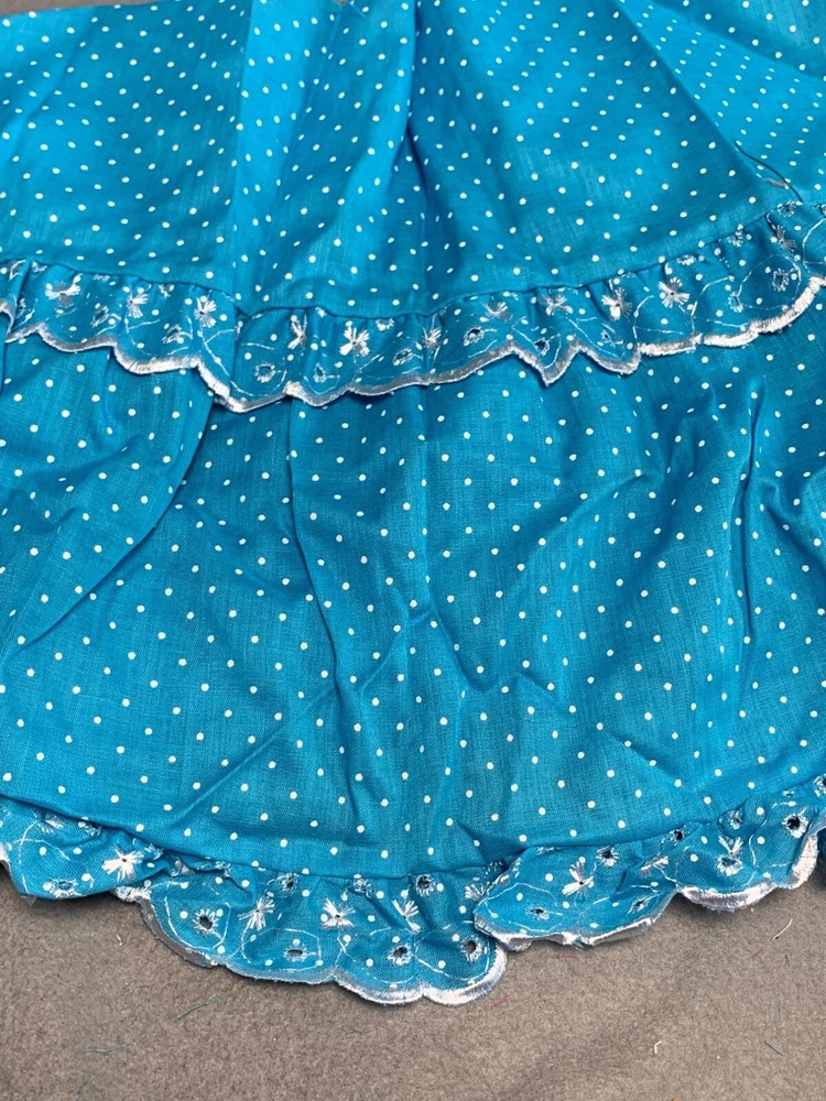 Blue & Pink Floral Eyelet Lace Trim Fabric Bundle