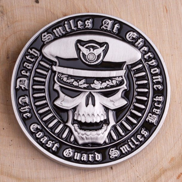 Death Smiles Coast Guard Coin