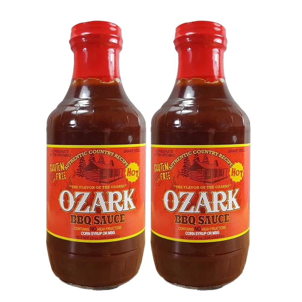 Ozark Hot BBQ Sauce | Pack of 2 | 19 oz | Brenmar