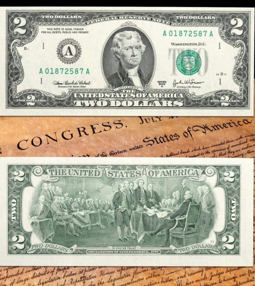 ** 25 Pack Two Dollar Bills ** NEW UNCIRCULATED SEQUENTIAL 2017A