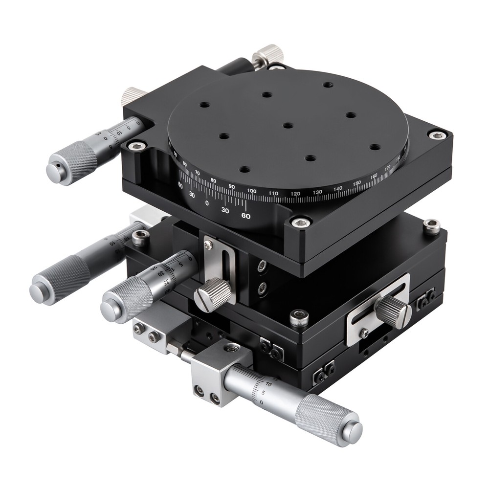 XYZR 4Axis Positioning Worktable Workbench Manual Linear Stage For Laser Engrave