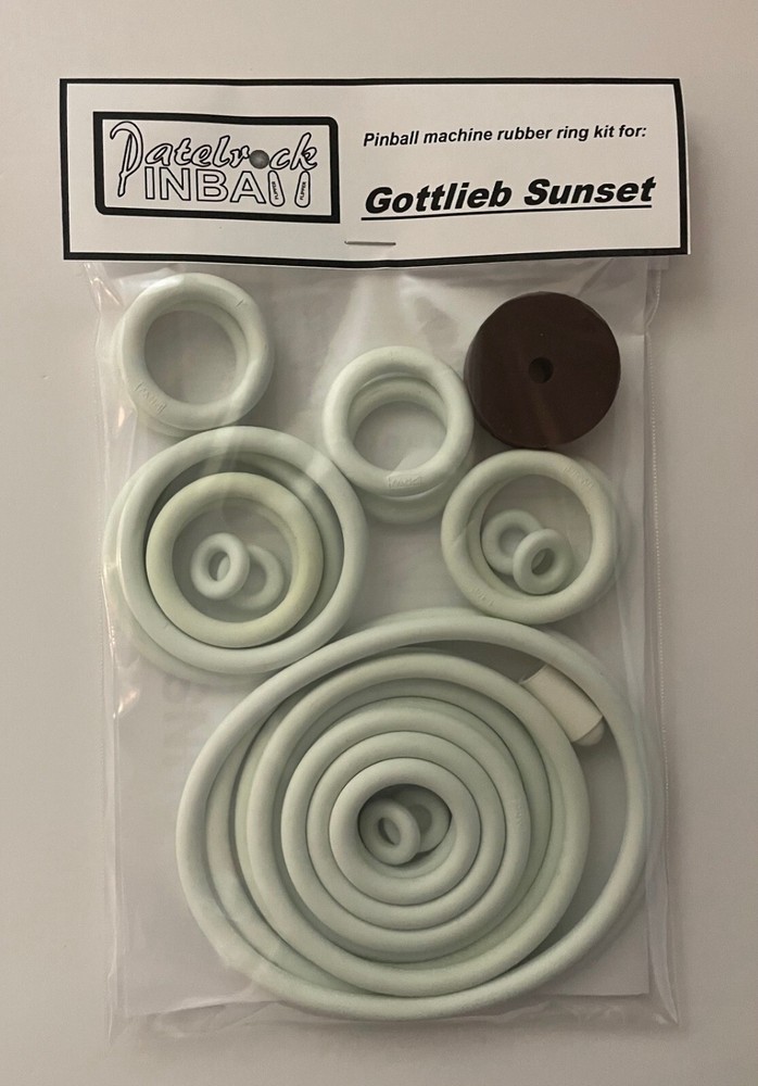 1962 Gottlieb Sunset Pinball Machine Rubber Ring Kit