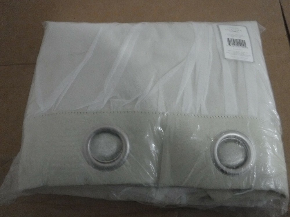 Exclusive Home Curtains 2 Pack Catarina I SAND/SABLE 100% POLYESTER.