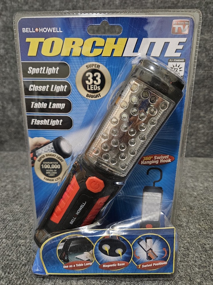 As Seen On TV TORCHLITE Spotlight Closet Light Table Lamp Flashlight 33 Leds