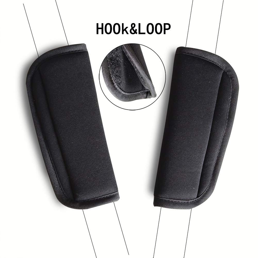 SeedFuture Baby Stroller Covers with Hook&Loop Black 2 2 Count (Pack of 1)