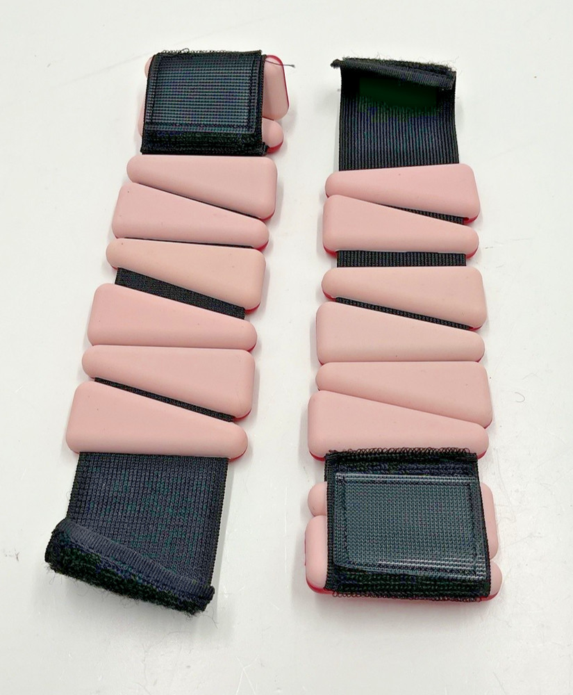 GOFORIT Wrist Ankle Weights Adjustable 1lb Red Pink