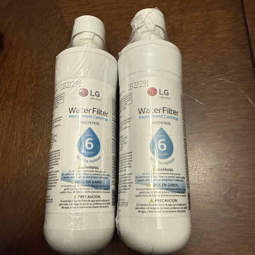 2 Pack LG ADQ747935 LT1000P Genuine OEM Refrigerator Water Filter Replacement