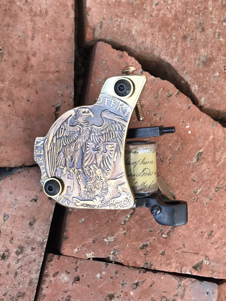 professional handmade tattoo machine eagle battle lion liner