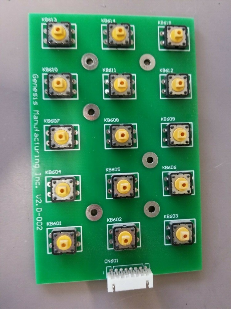 GENESIS keypad control board. Fully Tested Fully Working. GO380 combo vending