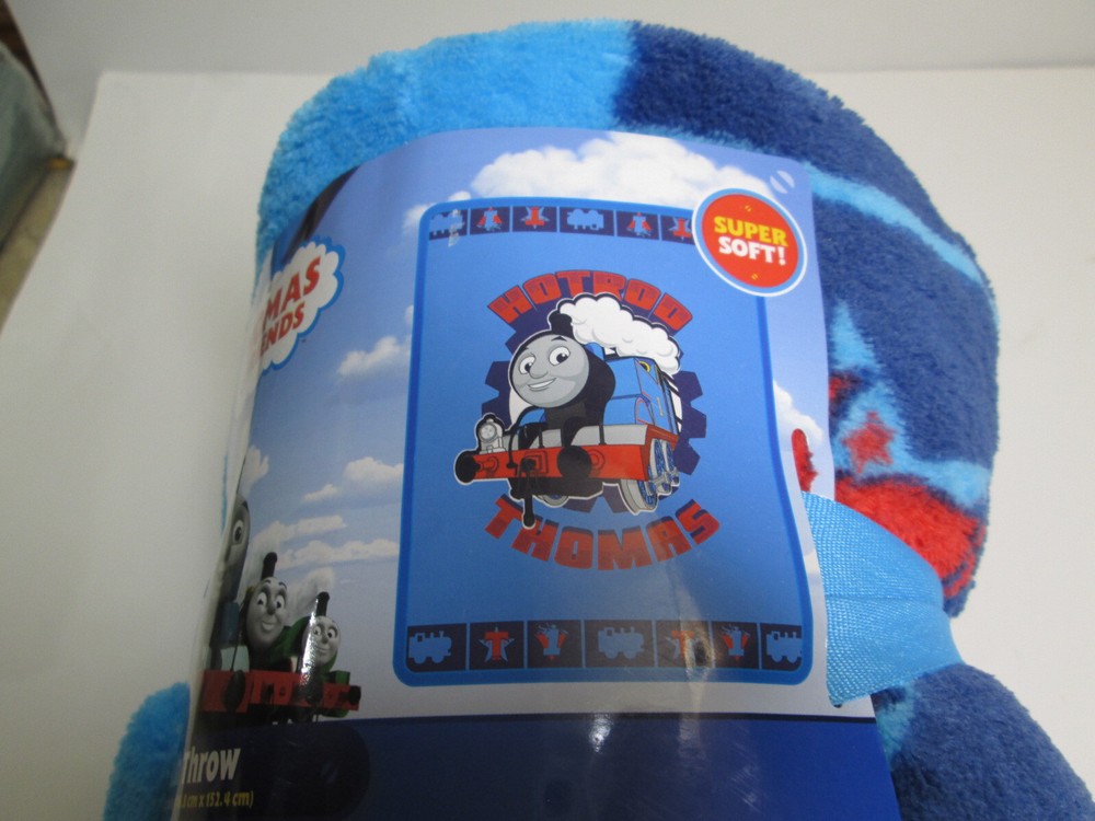 New Thomas & Friends Plush Throw Hotroo Thomas 46"x60"