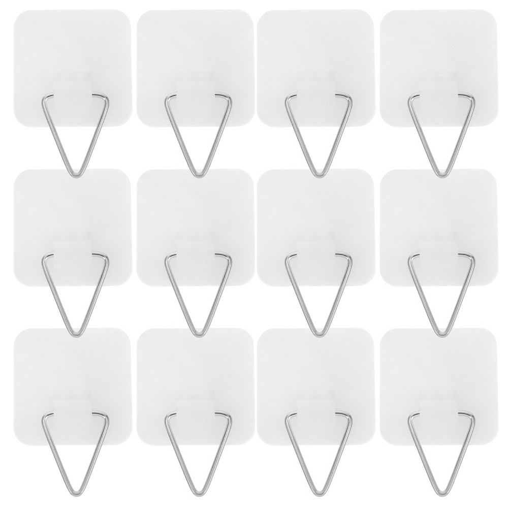 40 Pcs Wall Plate Display Hanger Invisible Adhesive Vertical Holders for