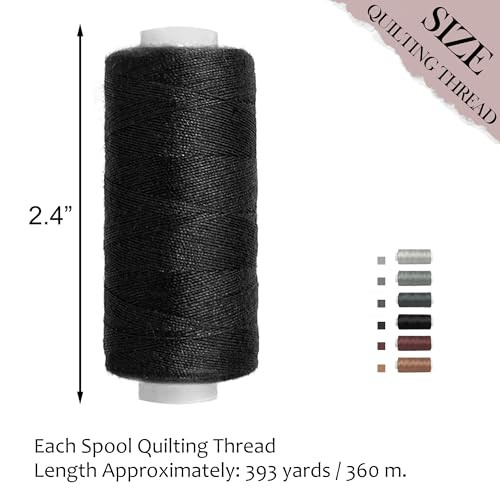 6 Colors Sewing Thread Kit Strong Polyester Quilting Thread 393 Yards Per