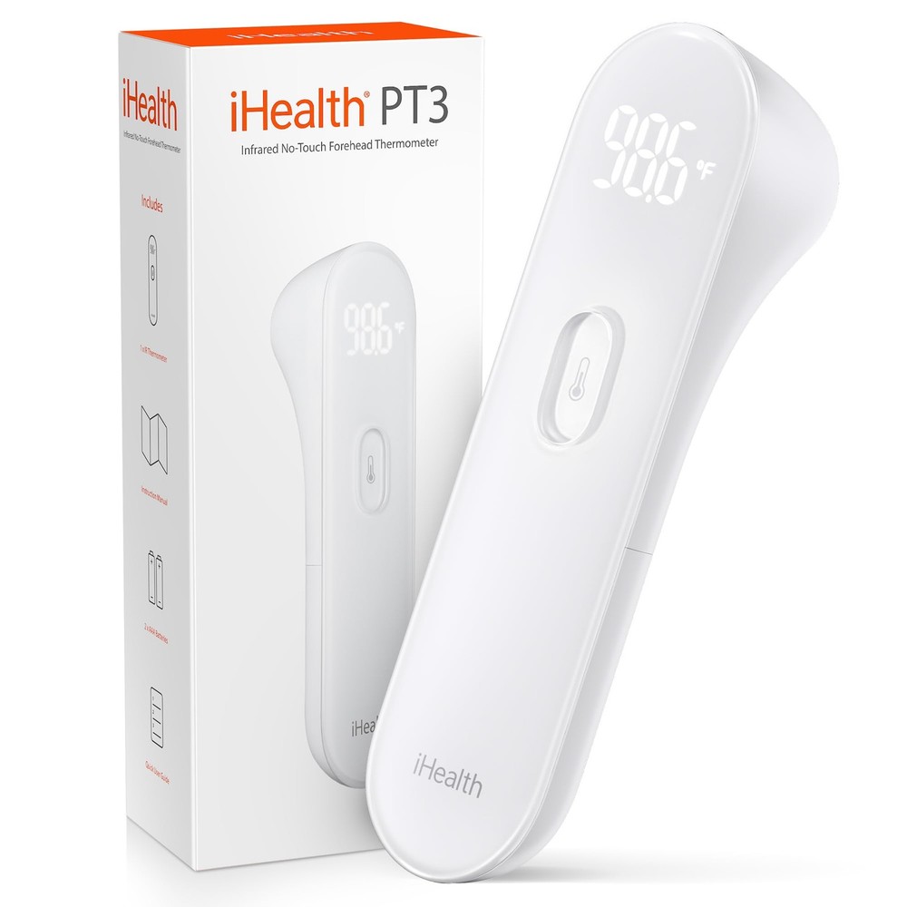 No-Touch Forehead Thermometer for Adults, Kids, Babies - 1s Fast Accurate, 3 ...