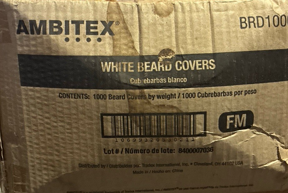 Case Ambitex  White beard covers 1000 BRD1000