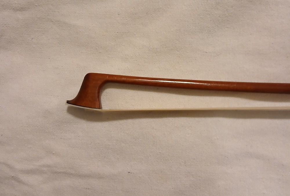 German 4/4 Violin Bow Labeled "Josef Schuster", Pernambuco Wood