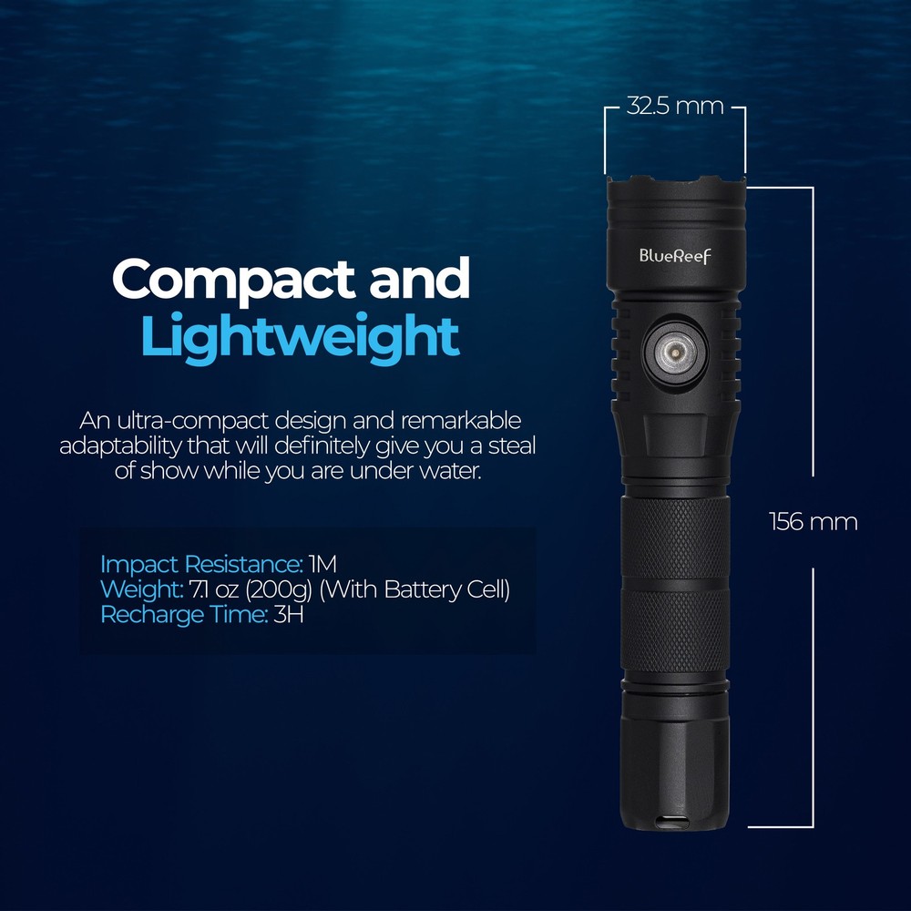 Blue Reef 1200 Lumens Dive Light