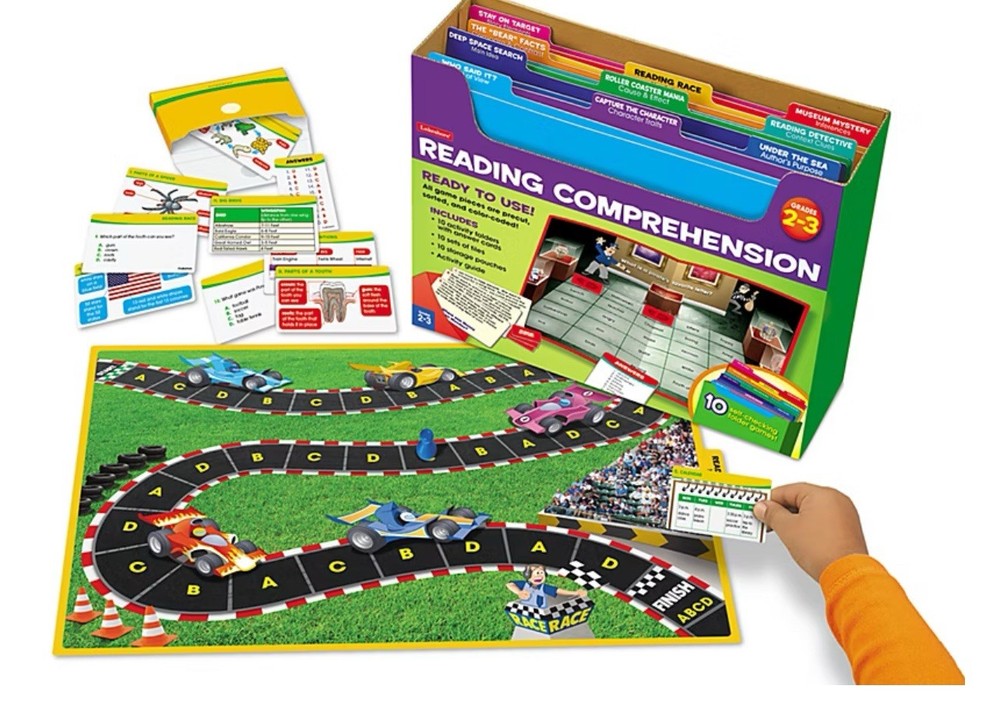 Lakeshore Reading Comprehension Elementary Folder Games Grades 2-3 SEALED