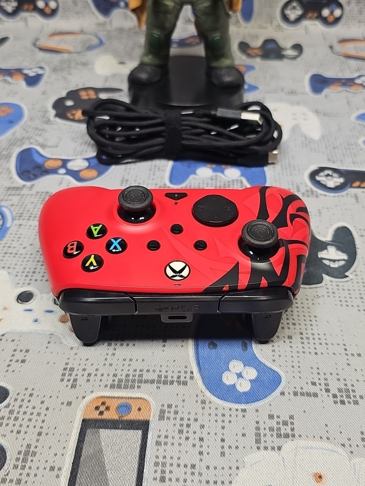 PDP Spirit Red WIRED CONTROLLER WITH POWERA BRAIDED CABLE READ DESCRIPTION