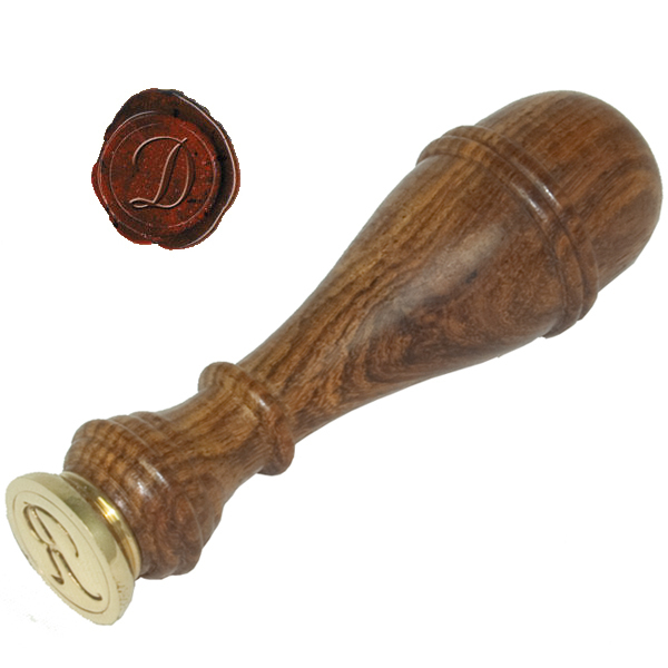 Authentic Models MG200D Classic Alphabet Initial Wax Seal Stamp - Letter D