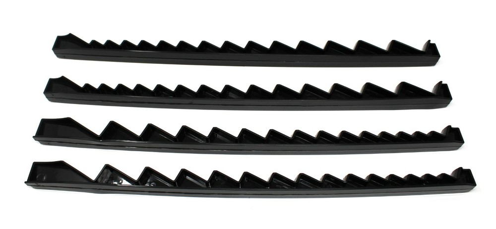 Black Plastic Low Profile 30 Tool Wrench Organizer Rail 4-Piece Set JSP