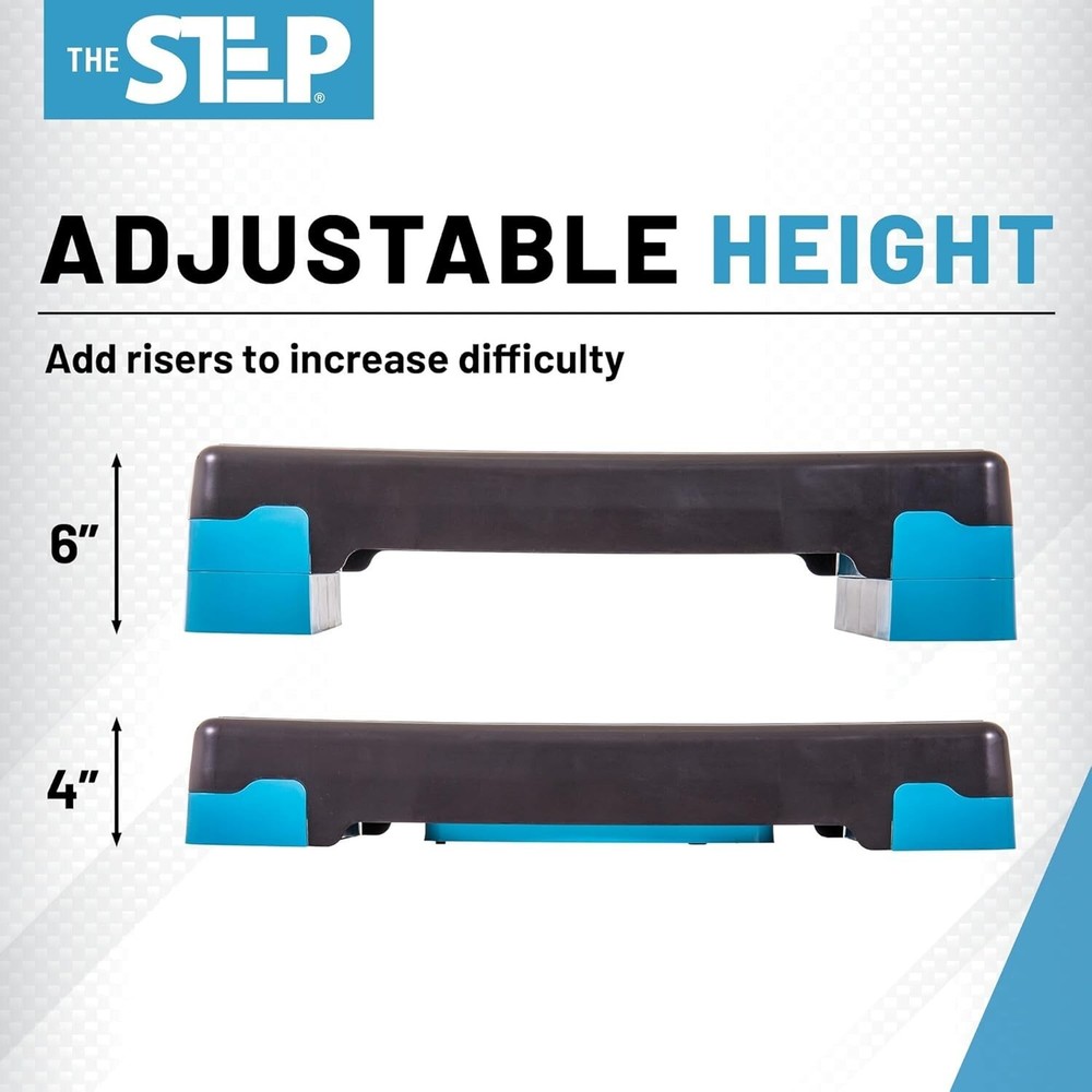 Adjustable Aerobic Step Platform for Home Workouts - Max 400 lbs Capacity
