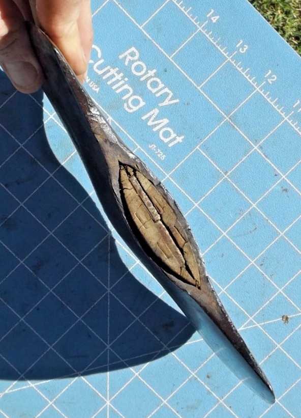 Used Vintage Double Bit Half Peeling Axe 3 Lbs. 9 oz