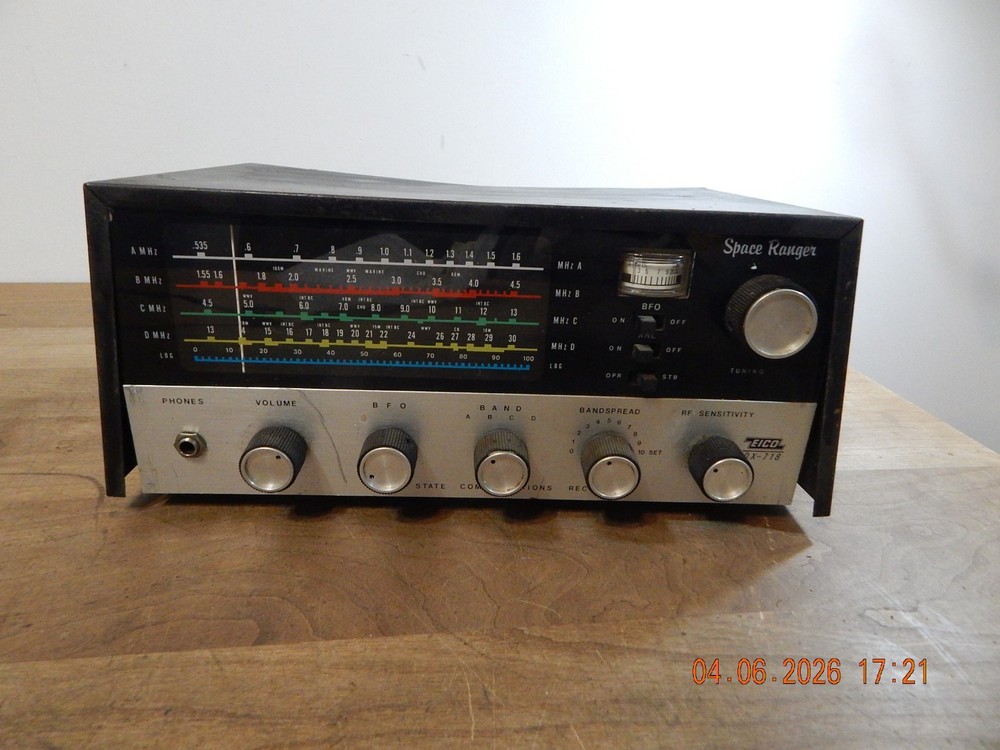 EICO Model 718 DX-718 Space Ranger Solid State Communication Receiver AS IS