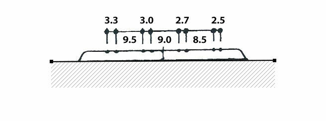 Mandolin bridge of rosewood