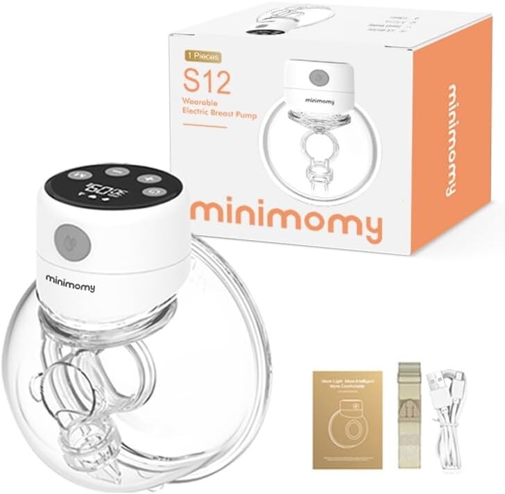 S12A Hands-Free Breast Pump Wearable, Double Wireless Pump with Comfortable Doub