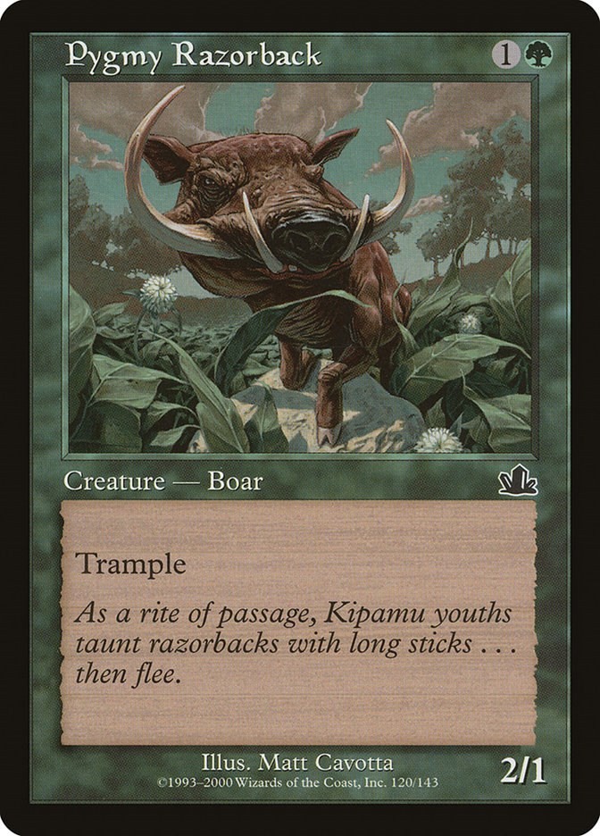 Pygmy Razorback Prophecy 120 MTG MP