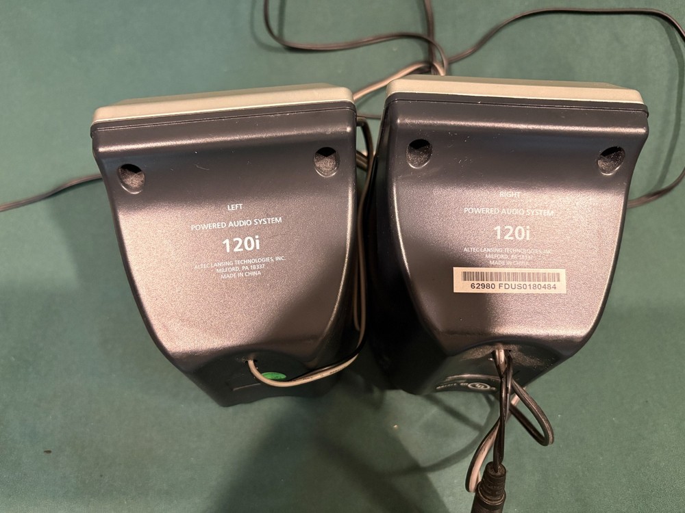 Altec Lansing 120i Powered Audio System Tested Works