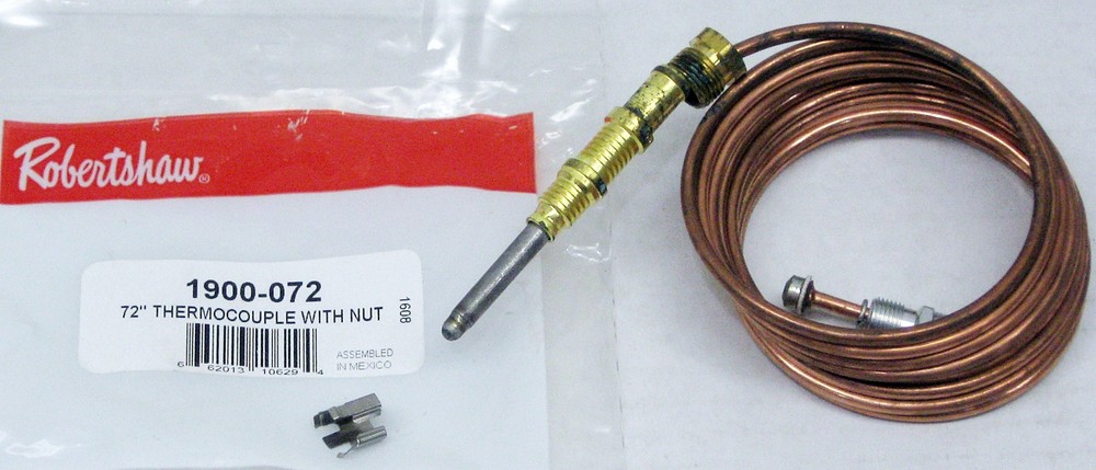 Robertshaw Thermocouple 72" 1900-072 with Split Nut (51-1589)