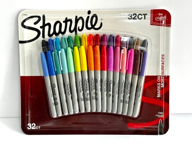 SHARPIE Permanent Markers Fine Point 32 Count (Multicolor)