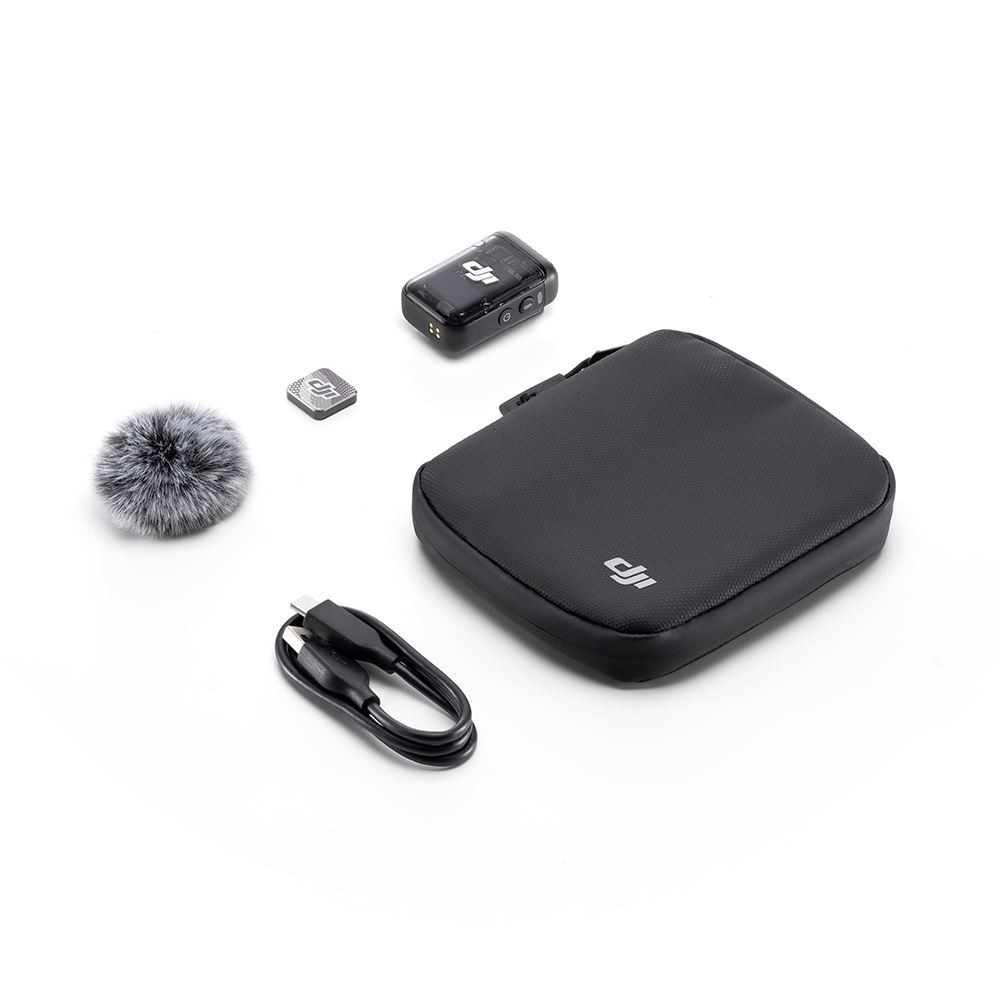 DJI Mic 2 Transmitter (Shadow Black), Wireless Microphone with Intelligent Noise