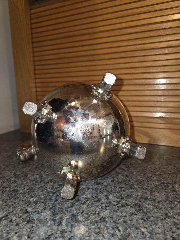 WM ROGERS Silver Plated Water Pitcher with Ice Guard