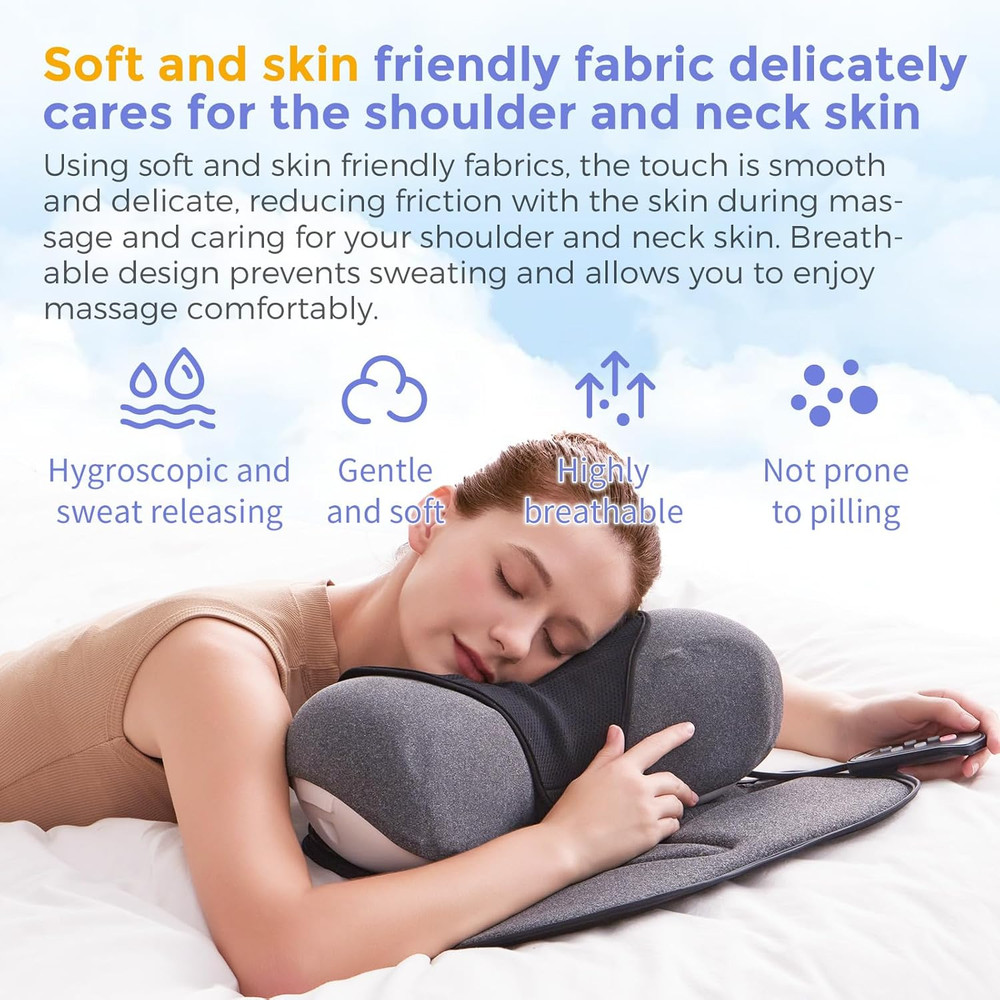 Cervical and Shoulder Massage Pillow, Portable Neck Traction Device, Dynamic Mas