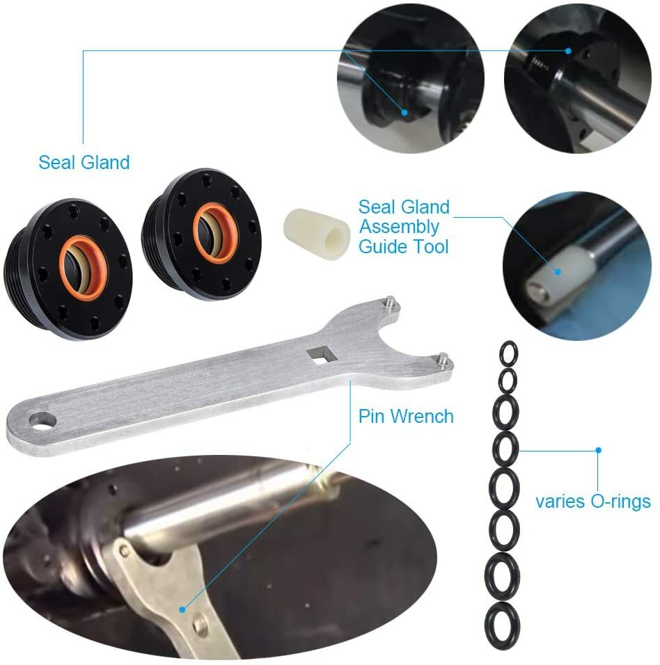 Hydraulic Steering Cylinder Seal + Bracket Puller + Bleed Kit